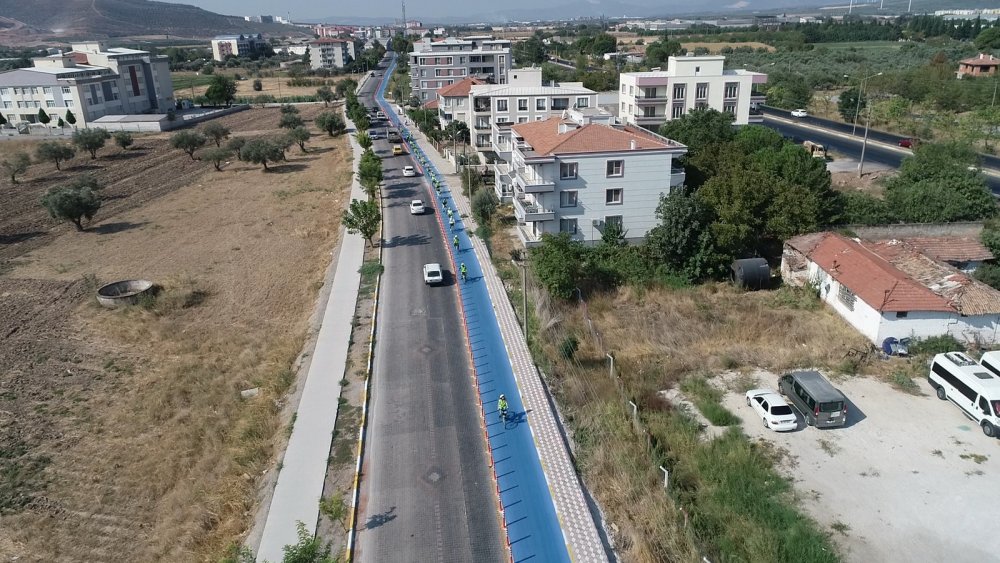 Akhisar'ın Bisiklet Yolu Açıldı